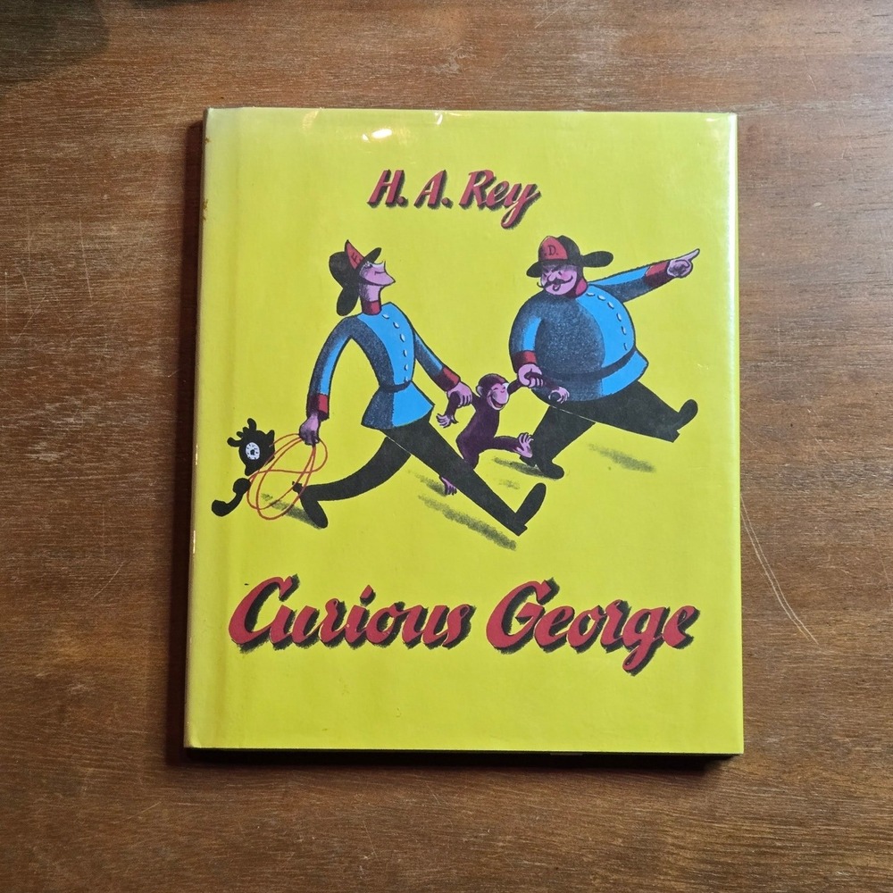 Houghton Mifflin Curious George 29th Printing 1969 Rey VTG Hardcover Book